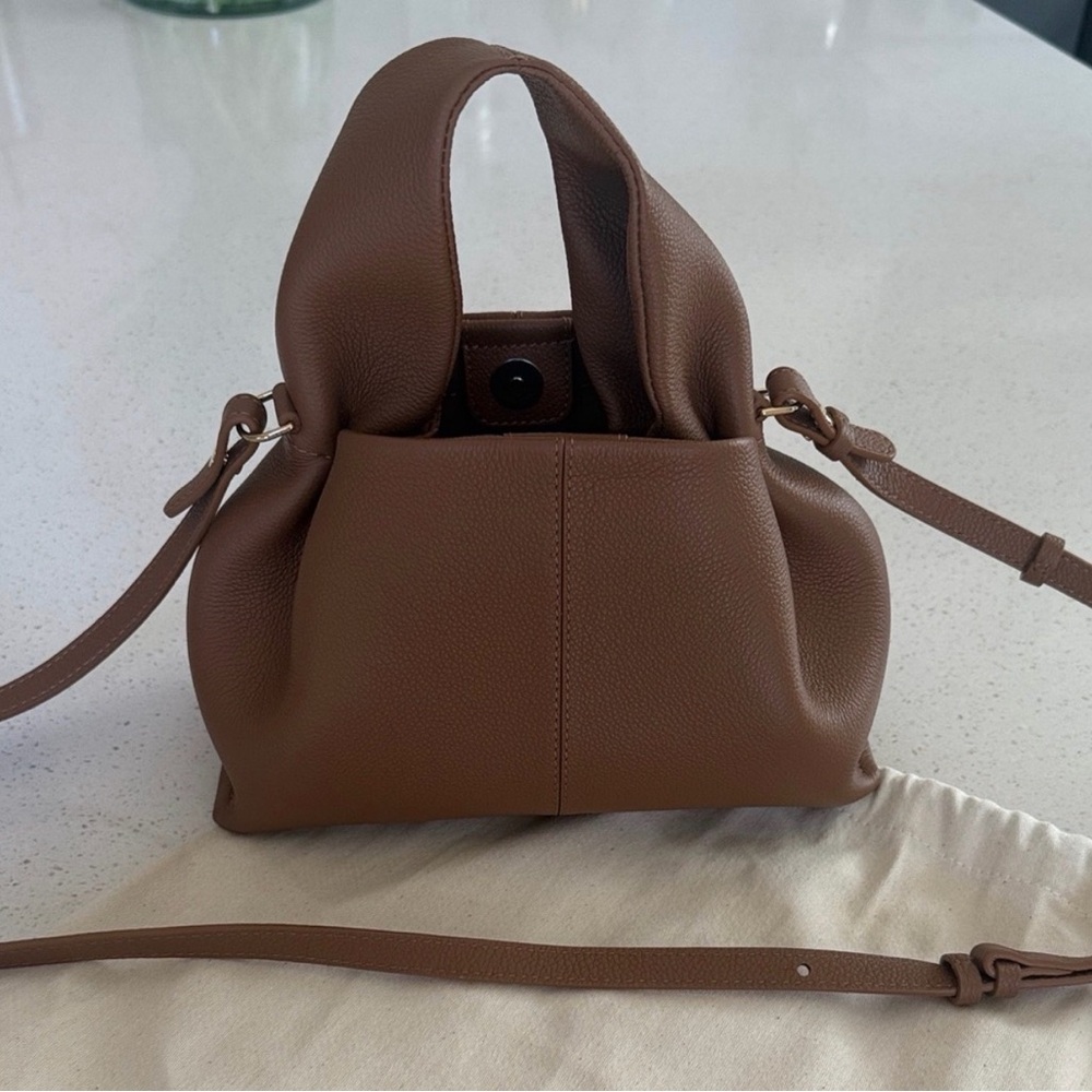 Polene Numero Neuf Mini Textured Camel - Picture 8 of 15
